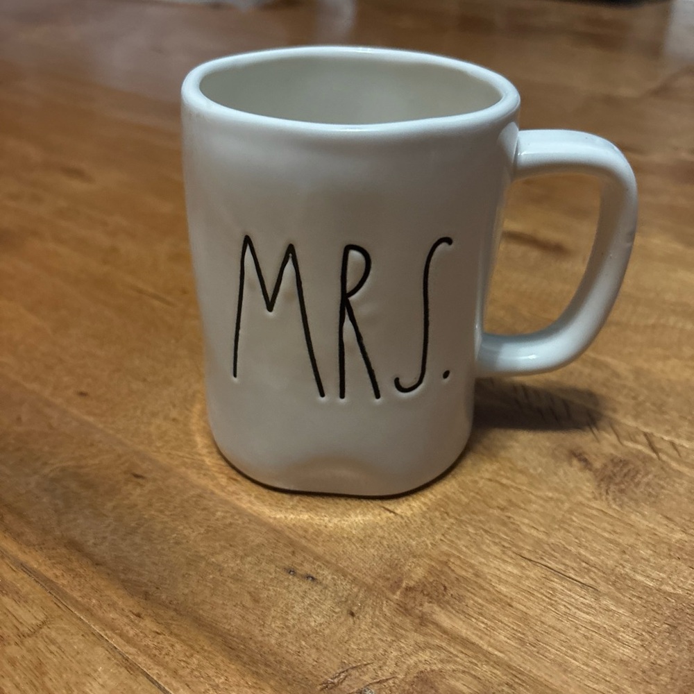 Rae Dunn MRS. White Ceramic Mug